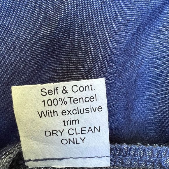 Bailey 44 Women's Top Size XS Blue V-Neck Sleeveless Faux Wrap Pullover Tencel - Picture 5 of 8